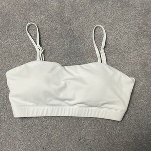 Women’s white sports bra